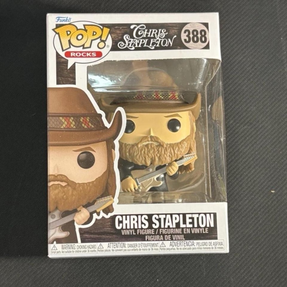 Funko Pop! Rocks Chris Stapleton Figure with Hat and Guitar #388